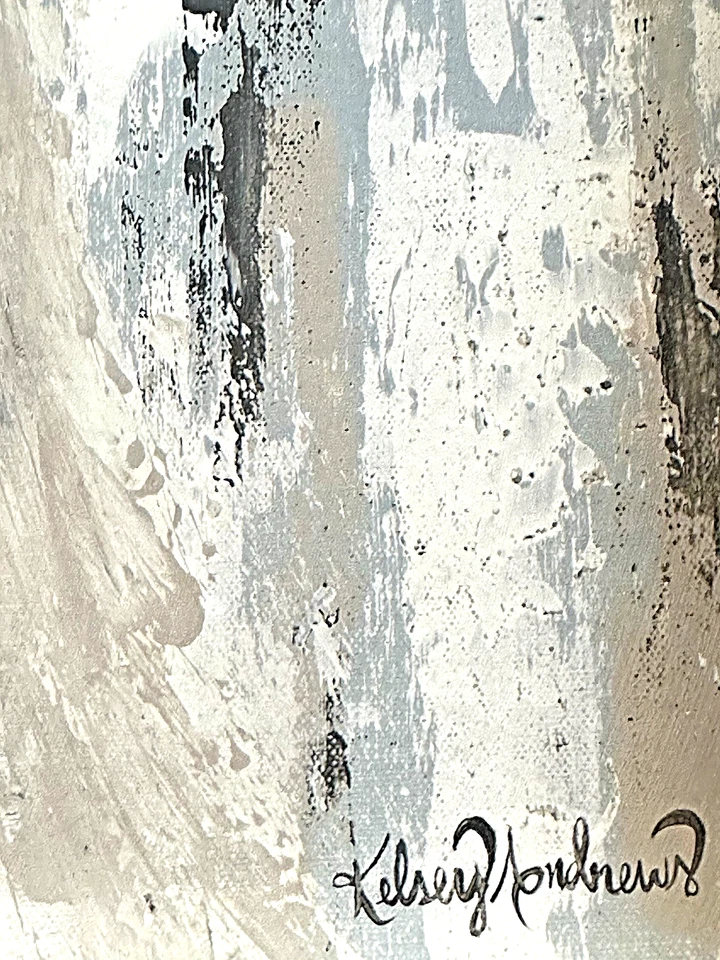 "ANGEL MOTHER" Modern, Abstract PAINTING REPRO on CANVAS Framed and Signed - Image 4 of 4