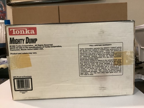 1993 VINTAGE Tonka Mighty Diesel Dump Truck Yellow & Black NEW IN BOX - Picture 6 of 6