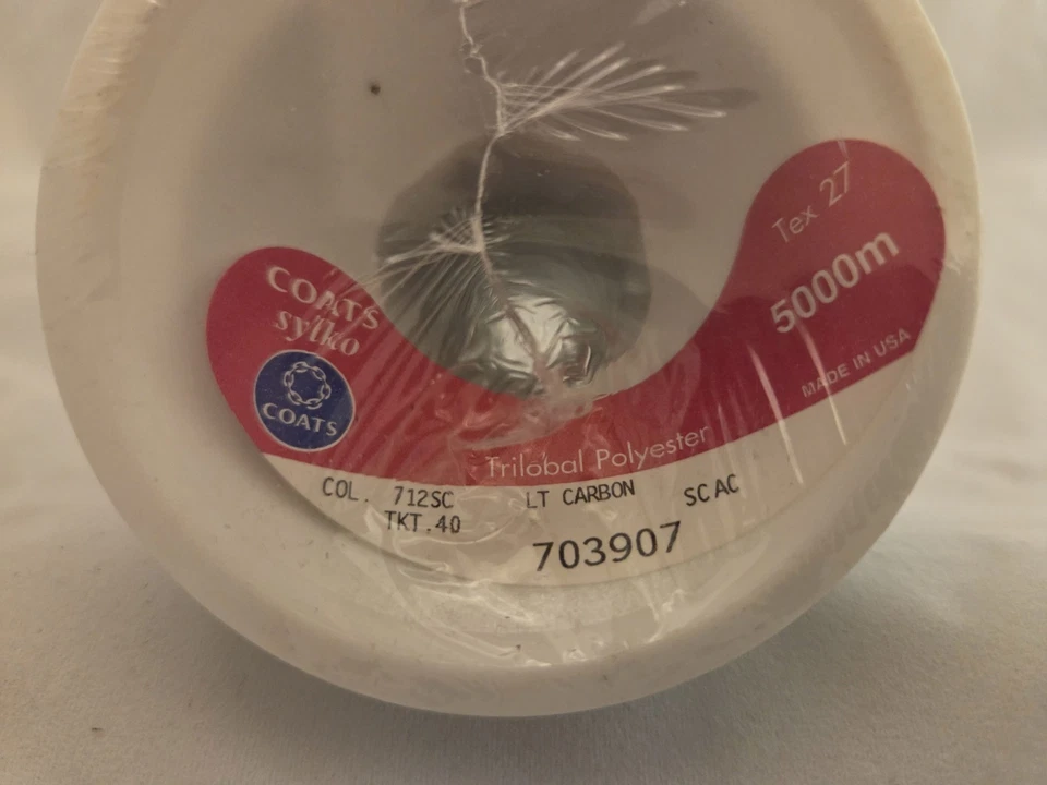 Lot Of 4 Coats Sylko 5000m Embroidery Thread Trilobal Poyester. - Image 2 of 4