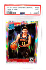 2018 Optic Rated Rookie Shock TRAE YOUNG RC Basketball Card PSA 9 MINT. rookie card picture