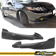 Fits 12-13 Honda Civic 9th Gen Coupe HFP Style Front Bumper Lip Side Splitter PU
