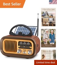 J-150 Portable Radio AM FM SW Bluetooth Speaker, Gifts for Dad and Mom, Retro...