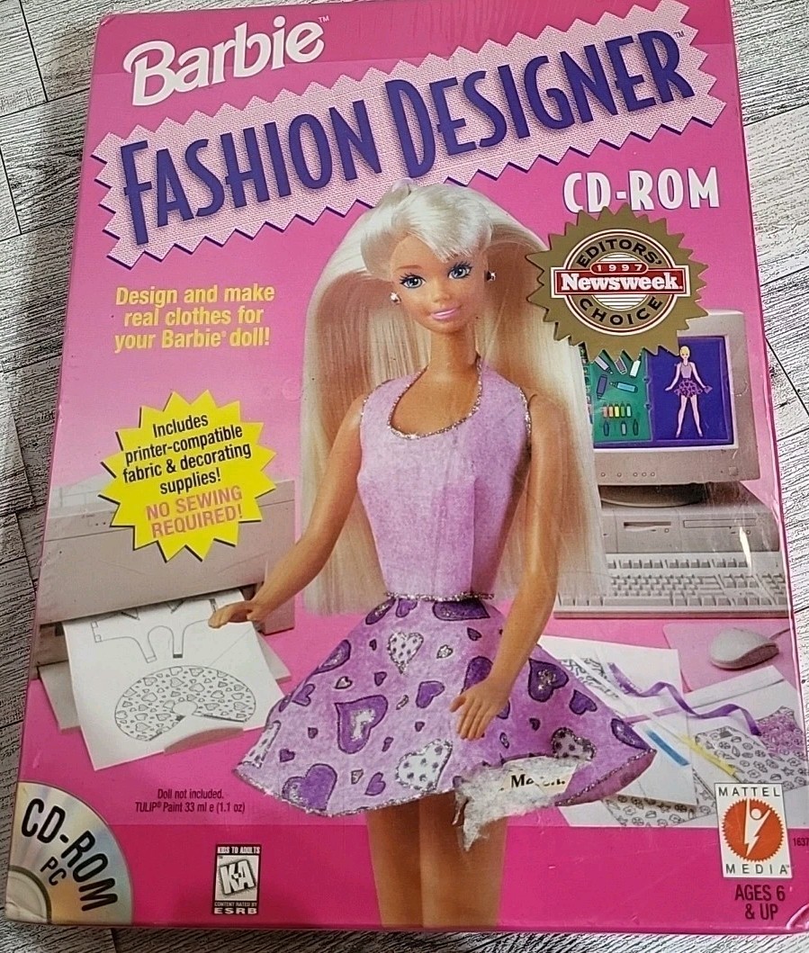 Barbie - 【新品】BARBIE FASHION DESIGNER PC CD-ROM Barbie Fashion Designer PC CD-ROM Software for Ages 6 & Up