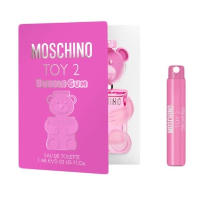 1 Sample Vial MOSCHINO TOY 2 BUBBLE GUM Women 0.03 oz 1 ml Eau de Toilette Spray