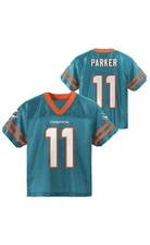 Outerstuff Devante Parker Miami Dolphins #11 Youth 10-12 Aqua Home Player Jersey