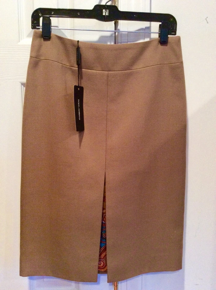 $1495 Dolce and Gabbana новый с Ярлыками Camel юбка размер 40