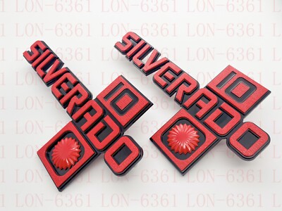 1 Piece "20" Fender Emblem Badge For 1981-87 GM Trucks Silverado – Chrome – 14026452