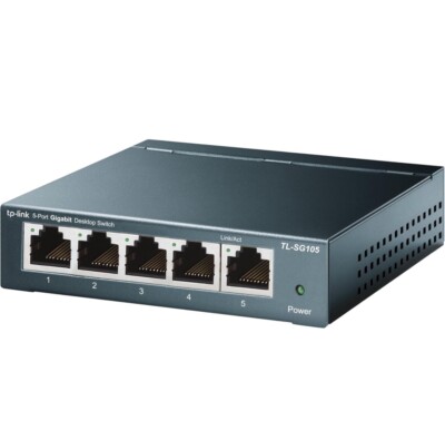 TP-Link TL-SG105, 5 Port Gigabit Unmanaged Ethernet Switch
