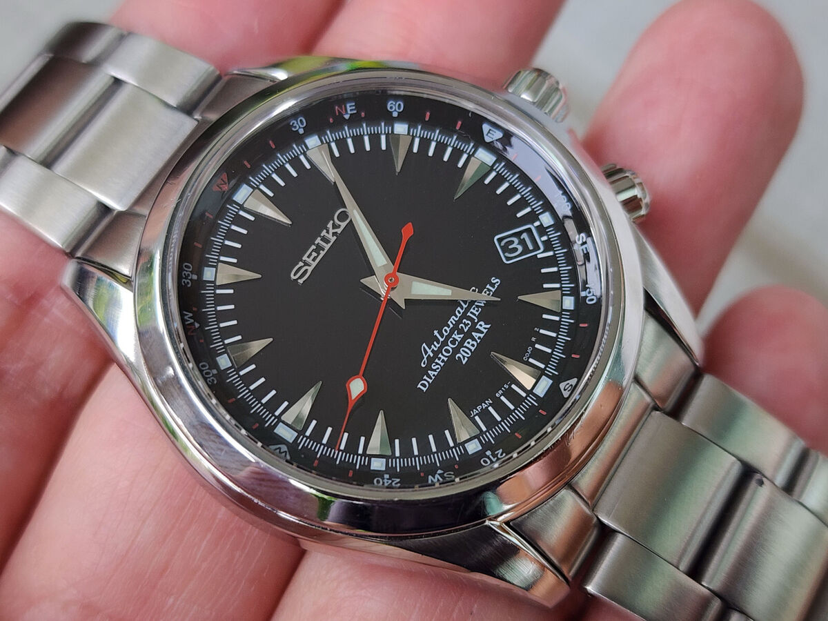 Rare SEIKO Alpinist SARB015 6R15-00E0 AT Men's Watch From Rare SEIKO Alpinist SARB015 6R15-00E0 AT Men's Watch From