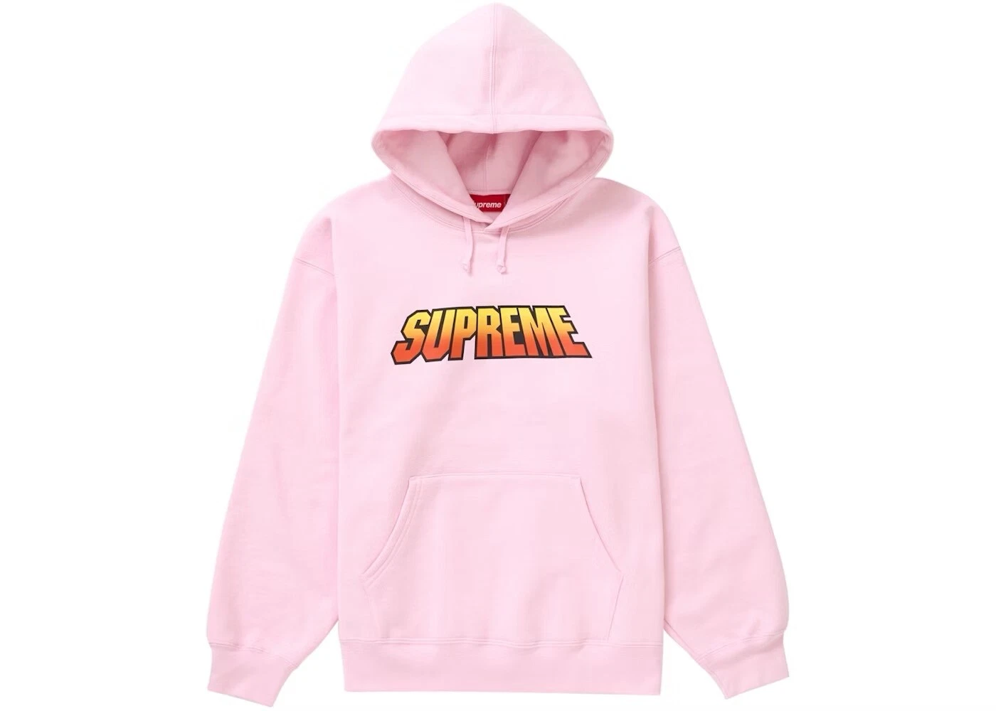 Sweat à capuche SS24 Supreme Dégradé rose clair neuf taille L