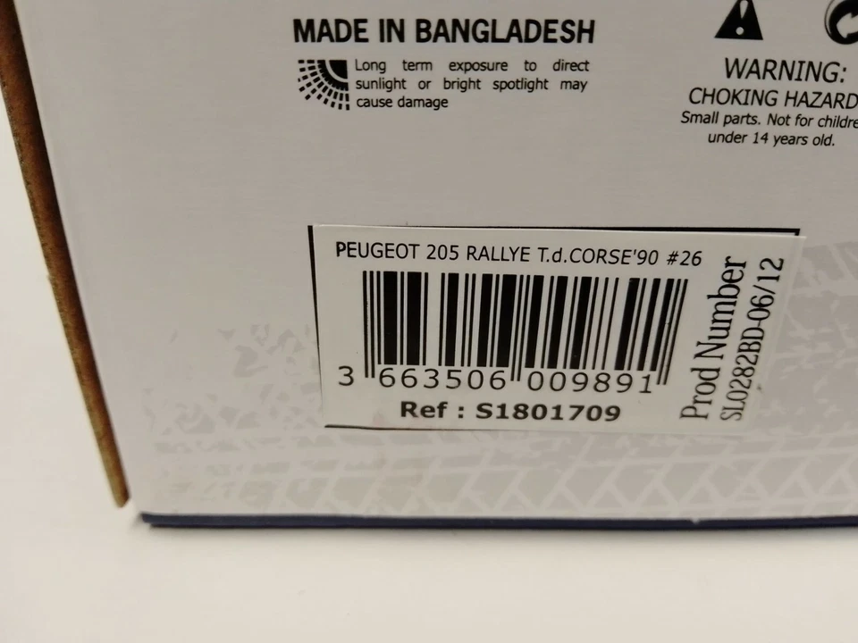 Solide Peugeot 205 Rallye #26 Devin Rally Tour De Corse 1990 1/18 S1801709 - Photo 3/3