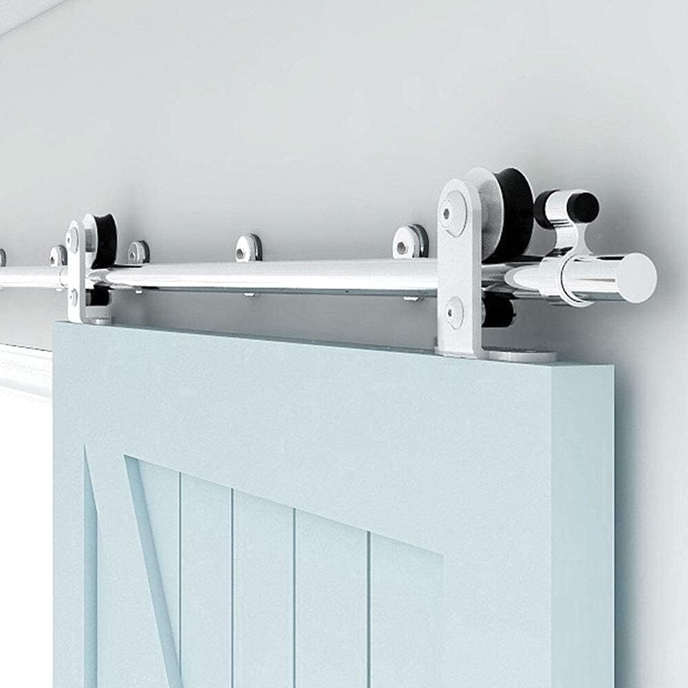 4FT-16FT Sliding Barn Door Hardware Kit Closet Track Kit for Single/Double Door