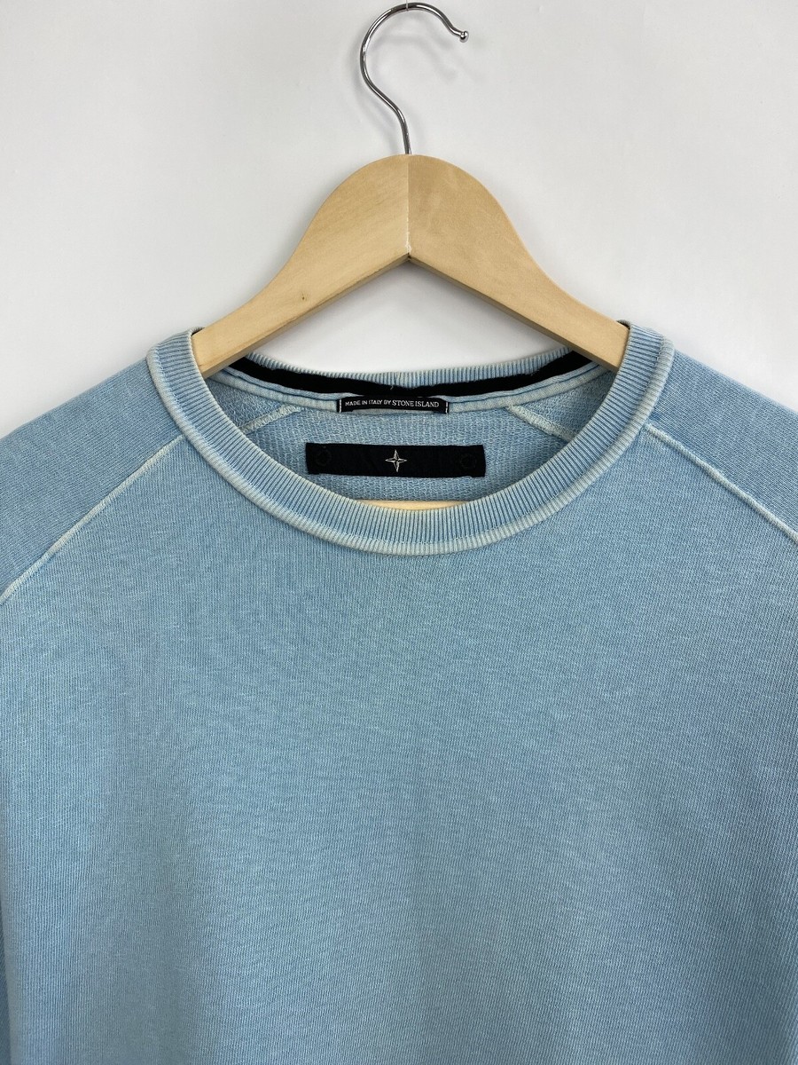 Vintage 90s Stone Island Denim Sweatshirt Y2K Rare Retro Vintage 90s Stone Island Denim Sweatshirt Y2K Rare Retro