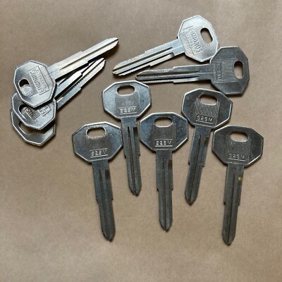 10x EDMONDS UNCUT BLANK 929M MAZDA SILCA MAZ8 CAR KEY NOS NEW OLD STOCK 