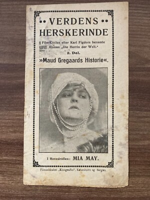 Die Herrin der Welt 2 Teil Die Geschichte der Maud G. 1919 Danish Movie Program