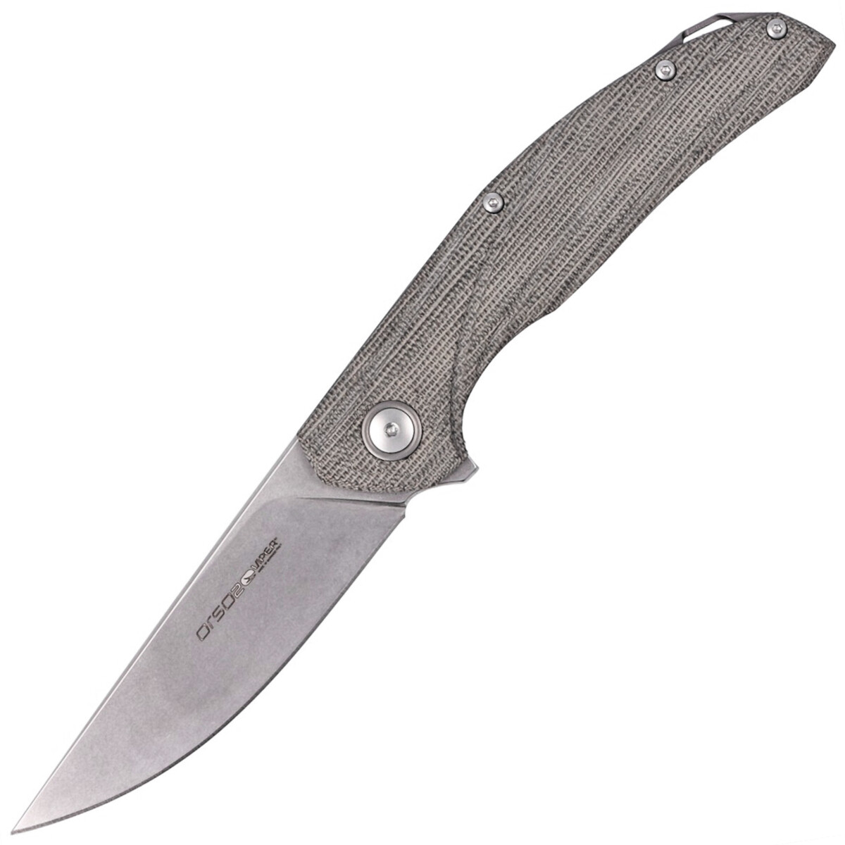 Viper Orso2 Green Canvas Micarta, Stonewashed V5998CG | eBay