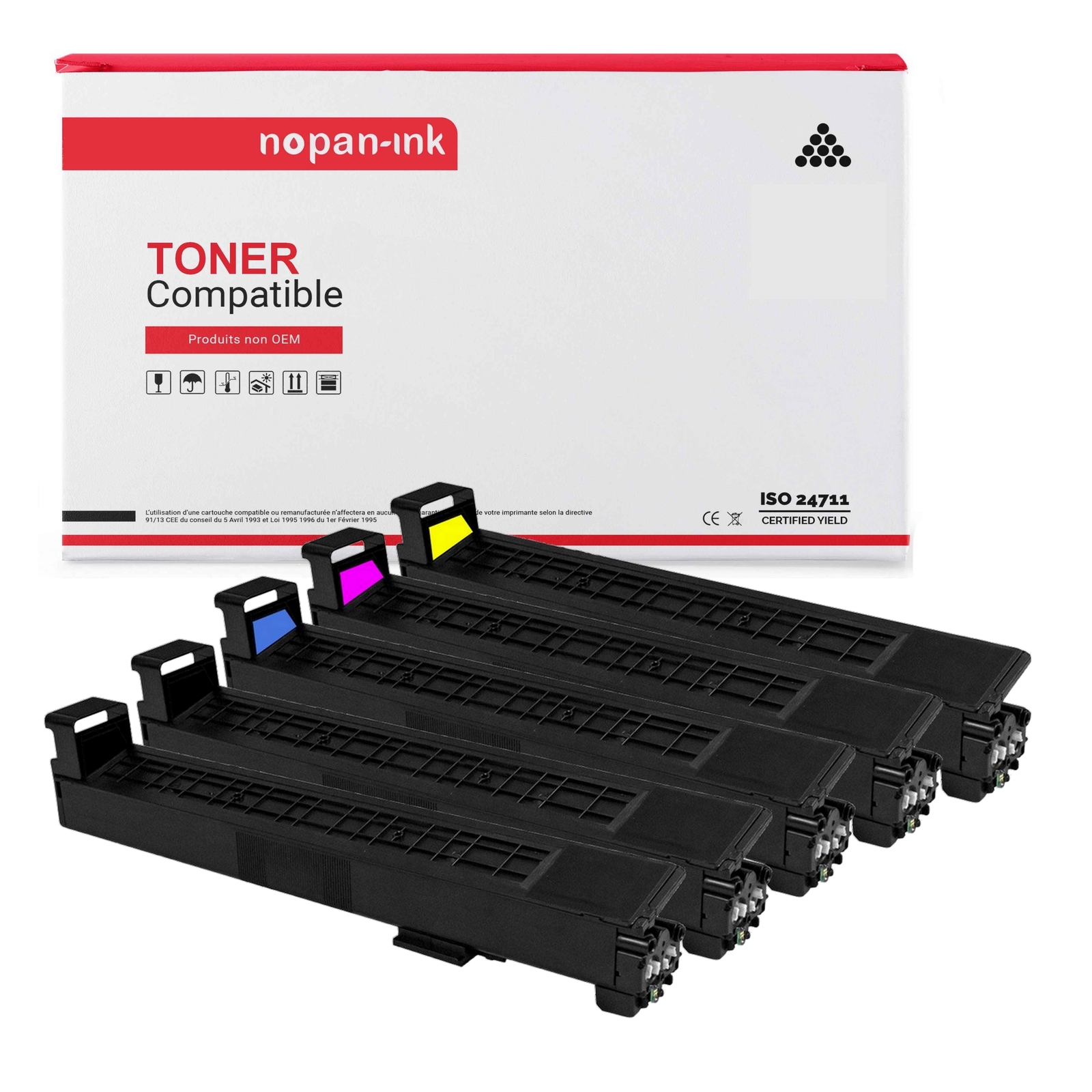 Cartouche toner CF300A CF301A CF302A CF303A compatible NOPAN-INK 827A multipack pour imprimante laser