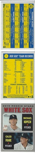 Topps Heritage 2019 conjunto común (1-400) sin impresiones cortas - Imagen 3 de 3