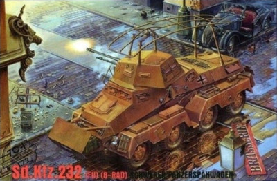 Roden 704 SD. KFZ 232 German heavy armored car 1/72 scale plastic model kit WWII