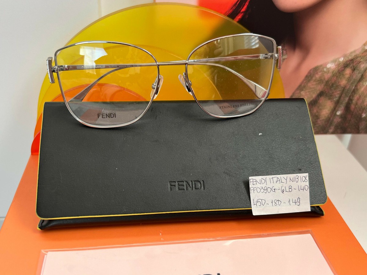 Fendi FS0390G Square Silver Sunglasses NIB 140MM $450 #108  display picture 2