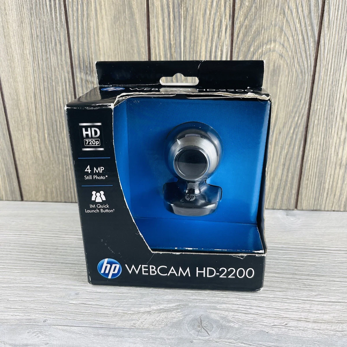 HP HD 2200 4MP 720p HD WebCam Web Cam New