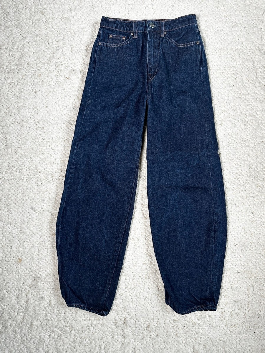 TOTEME｜JEANS (Barrel leg denim (241-WRB2378-FB0046 068) Toteme + High-Rise Barrel-Leg Jeans