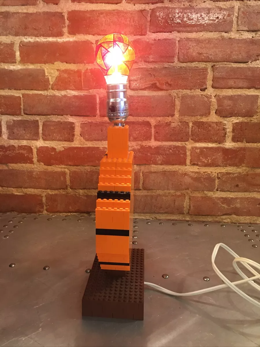 Lego lamp brick store wall