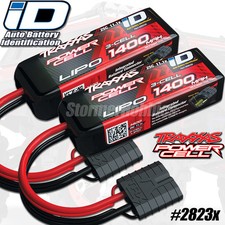 Traxxas 2823X 3S 11.1V 1400mAh 25C LiPo Battery iD Connector 2-PACK COMBO