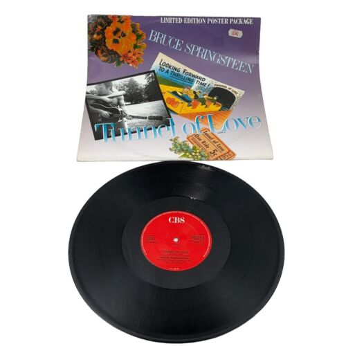 Póster de edición limitada de Bruce Springsteen Tunnel of Love 4 pistas 12" 45 RPM disco del Reino Unido - Imagen 1 de 10