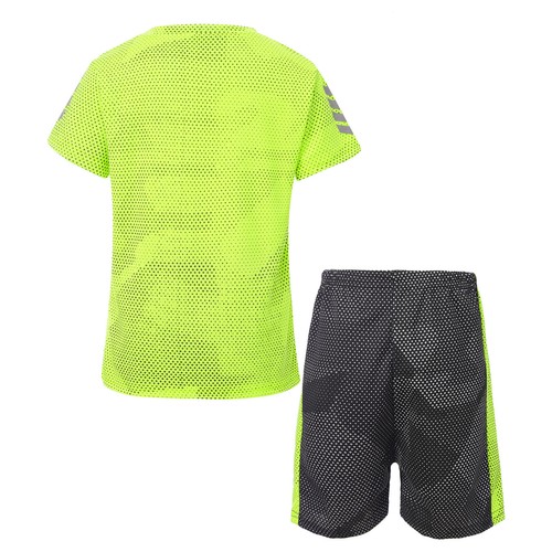 Kids Boys Shorts Exercise Activewear Team Tracksuit Pullover T-Shirt Summer Gym - Picture 18 of 54