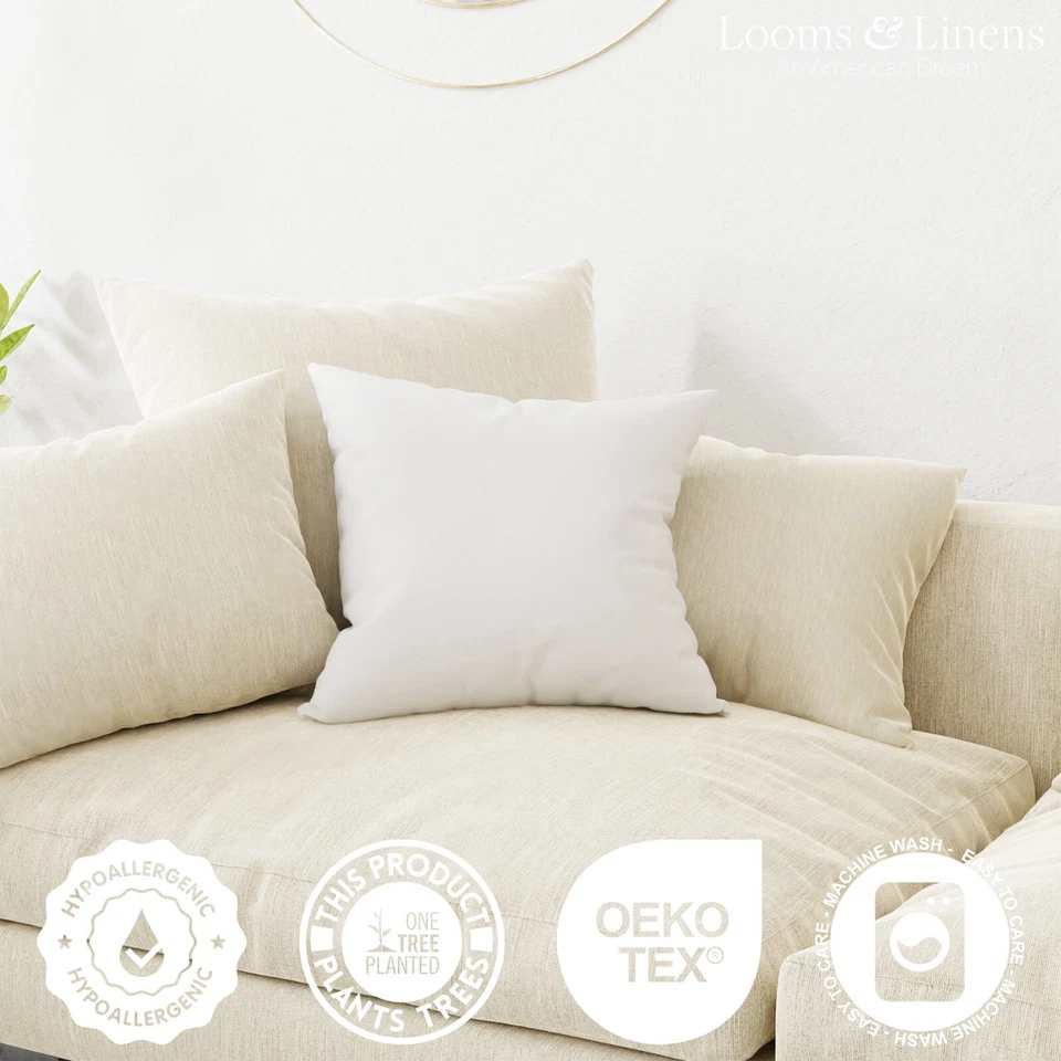 22x22" Throw Pillow Stuffing Form Insert Sham Cushion Stuffing Down Alternative - Image 2 of 4