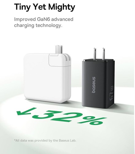 Baseus Charging Station 67W, 5 in 1 Detachable Travel Power Strip - Picture 9 of 15