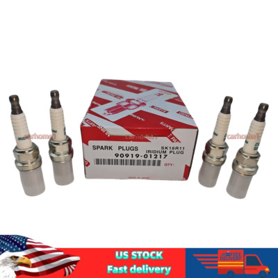 OEM Iridium Spark Plug Set of 4 For Toyota Scion 90919-01217 SK16R11 US STOCK