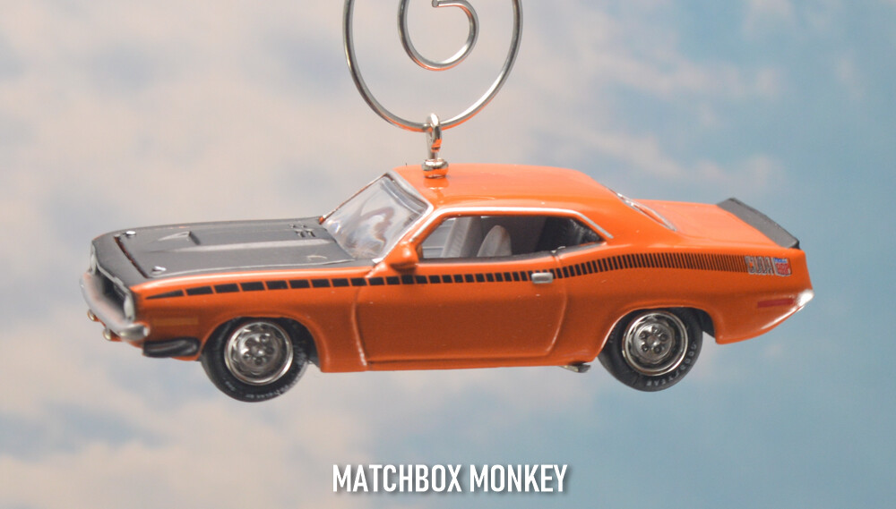 Classic 1970 Plymouth AAR Hemi Cuda Christmas Ornament Chrome