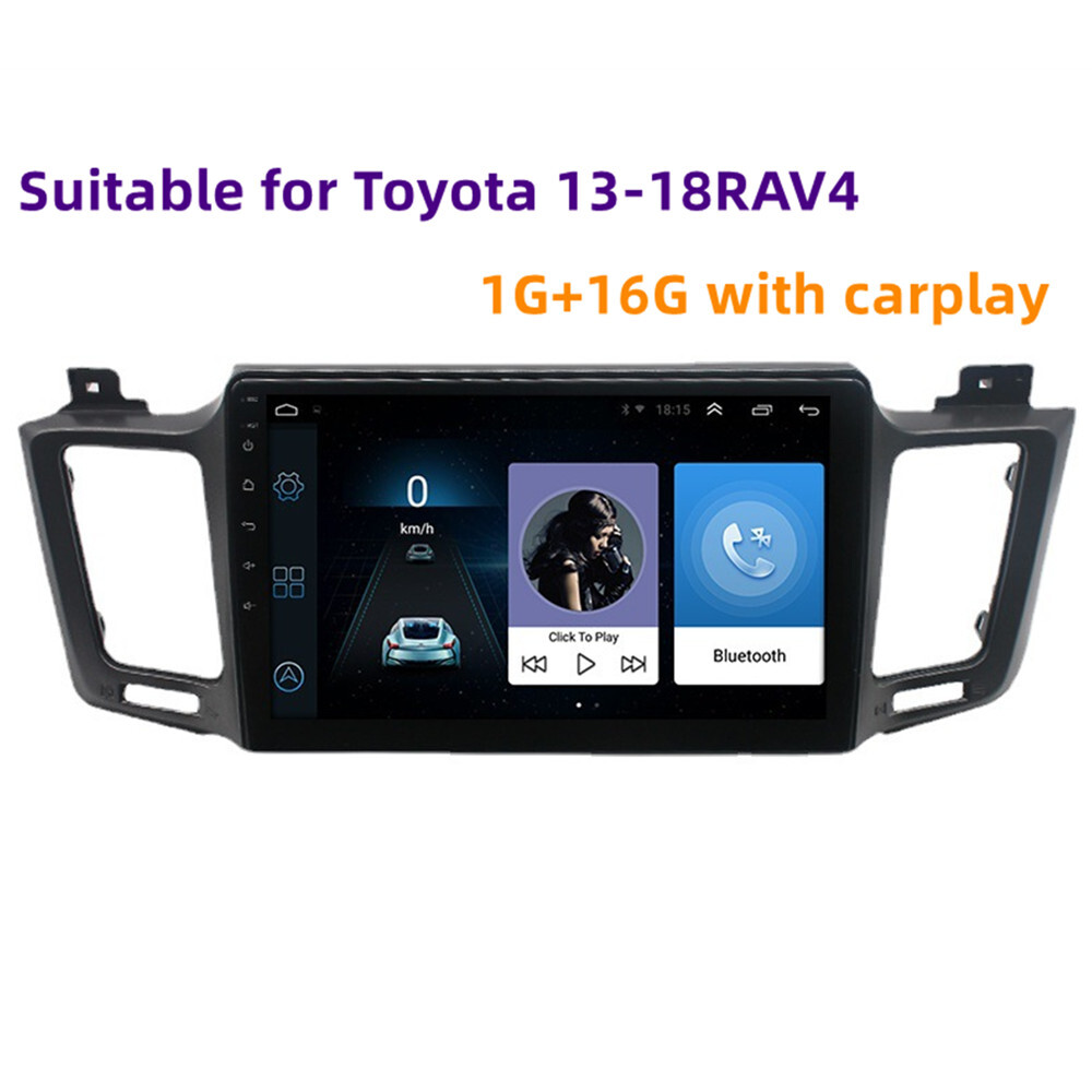 For Toyota RAV4 2013-2018 Apple Carplay 10.1" Car GPS Stereo Radio Android 11
