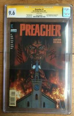Preacher #1  Signed Garth Ennis & Steve Dillon SS CGC 9.6 1047364001
