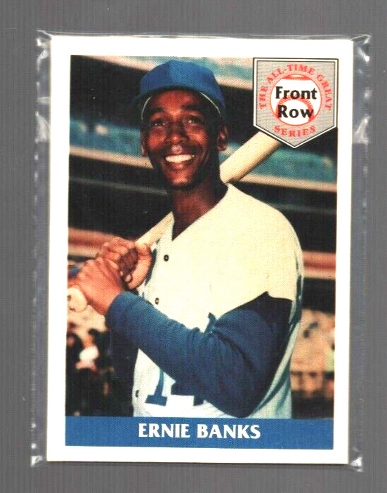 Ernie Banks 1992 Front Row All-Time Great 5 Card Set 10942/25000 COA Sealed