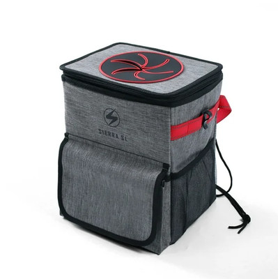 Sierra SL Collapsible Leakproof Car Trash Can - 3 GAL with Storage & Zipper Lid
