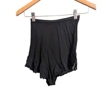 1960s Sheer Black Chiffon Nylon Brief Granny Panty Grannie Panties G