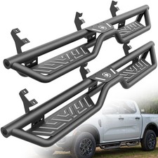Heavy-duty Side Running Boards Bolt On For 2019-2026 Ford Ranger Supercrew Cab