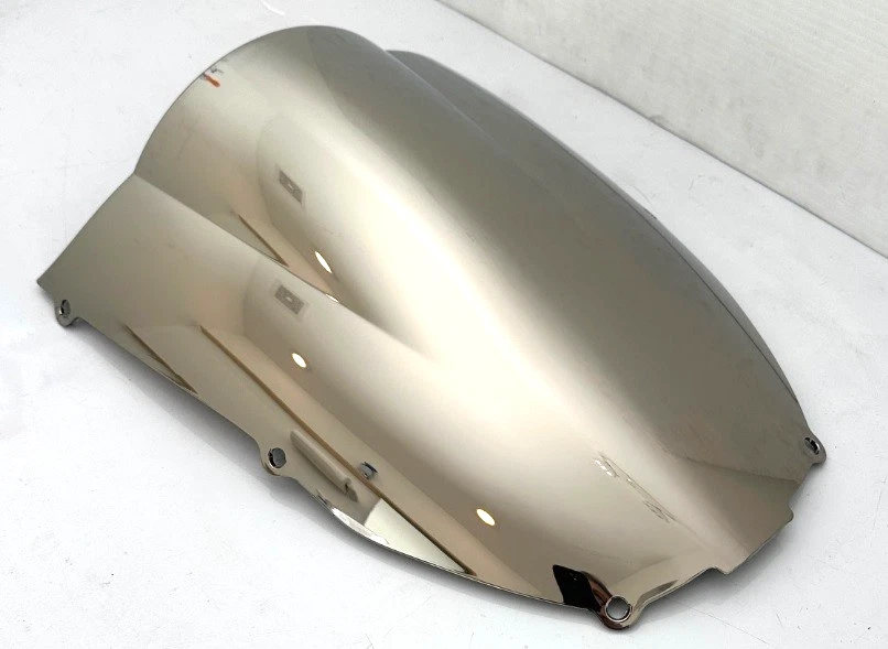 Kawasaki Ninja ZX6 & ZZR600 CHROME Double Bubble Replacement Windshield, '93-'05 - Image 2 of 4