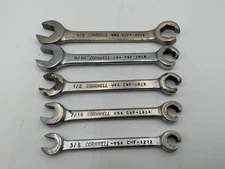 CORNWELL TOOLS 5 PIECE SAE. FLARE NUT OPEN-END WRENCH SET 3/8 TO 5/8