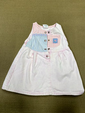 Vtg Little Levis Jumper Pinafore 4T Toddler Baby Girls Pink Denim 90s Excellent