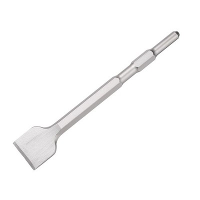 Steel excavator blade for floor scraper, hexagonal stem, width 48mm