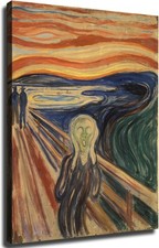 Art the Scream Famous paintings by Edward Munch Canvas Wall Decor Art  Posters