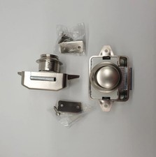 Push Button Catch Lock Cupboard Door Cabinet Latch Knob Camper Caravan Boat