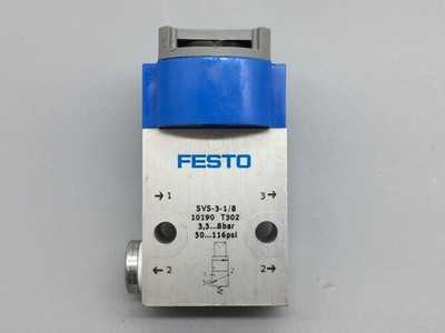 Festo SVS-3-1/8 Front Panel Valve 3.5-8 Bar PN 10190 