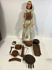 VTG 1967 Louis Marx Toys Johnny West GERONIMO 12" Action Figure w/ Accessories