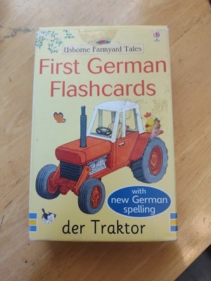 Usborne Farmyard Tales First Words German Flash Cards 