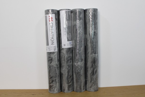 4 Rollen Vliestapete A.S Creation 31944-2 Grau Stein Optik-image